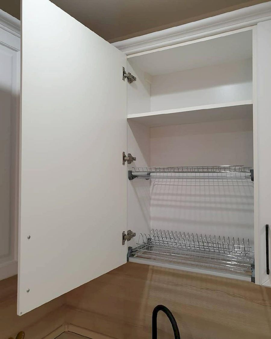 Белый кухонный гарнитур-Кухня МДФ в ПВХ «Модель 634»-фото6
