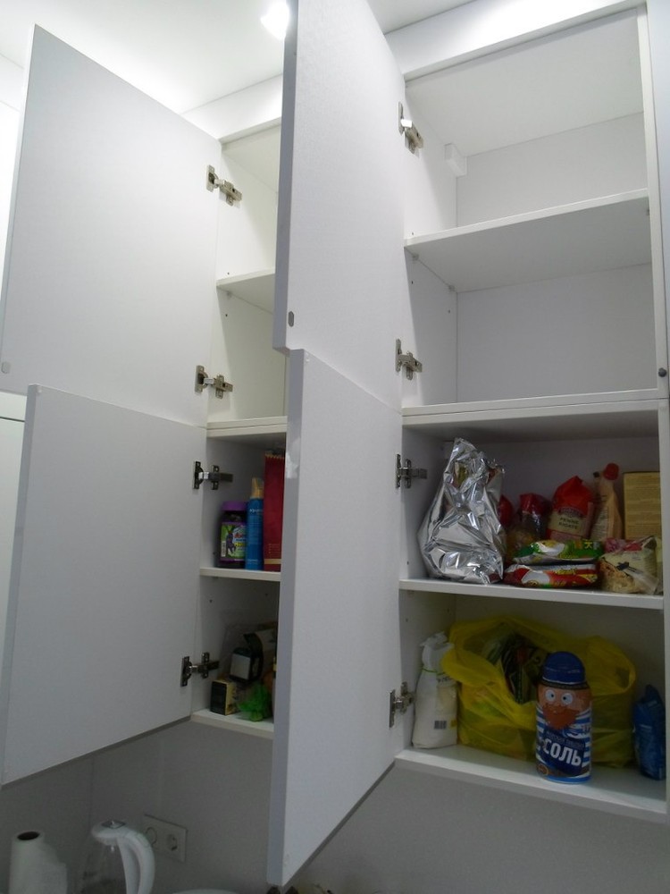 Акриловые кухни-Кухня МДФ в эмали «Модель 203»-фото5